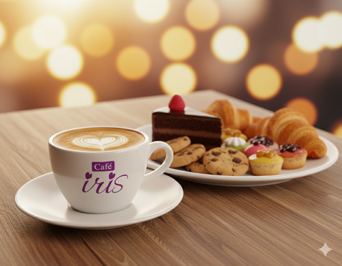 Café Iris Aesthetic Lighting and Seating